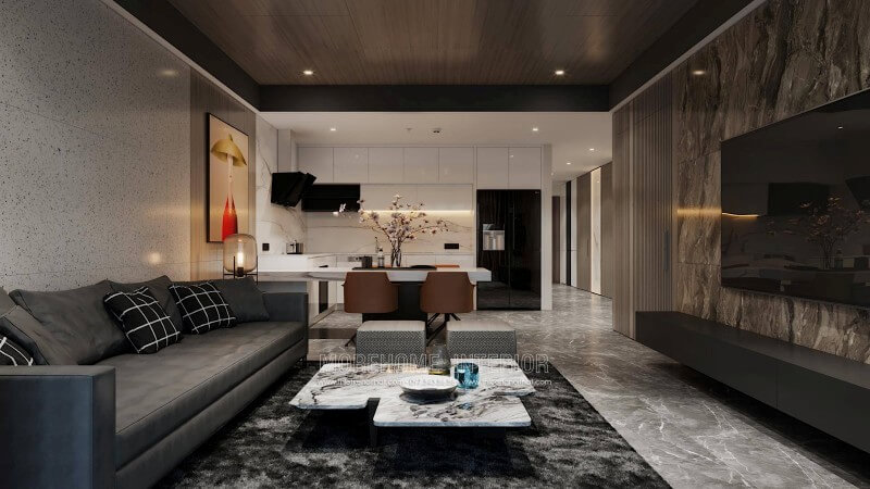 Thiết kế phòng khách chung hiện đại - Vẻ đẹp thoáng đãng đầy ấn tượng
